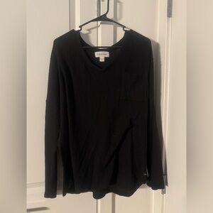 Calvin Klein Black Knit Long Sleeve